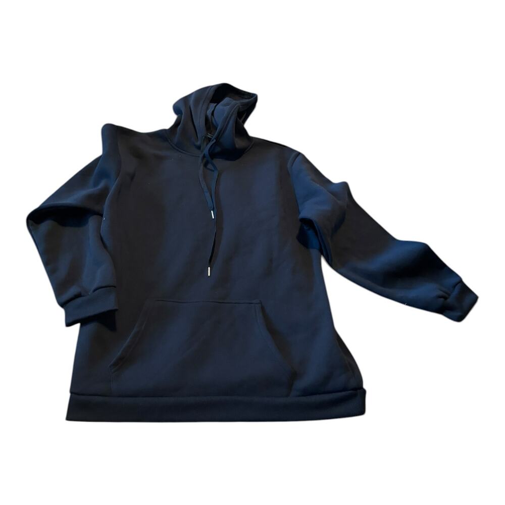 realessentials Navy Blue Hoodie Sweatshirt Size L NWOT